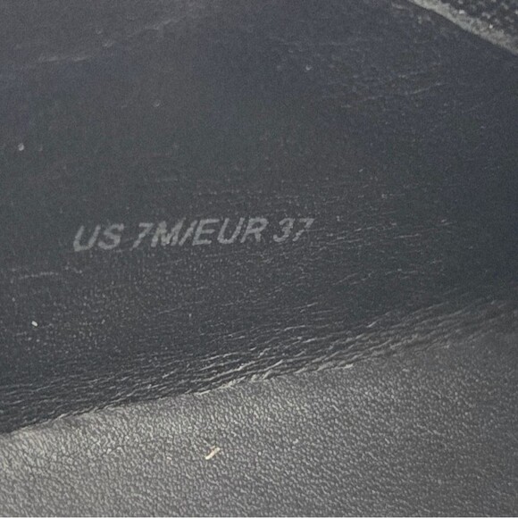 Vince Paeyre Black Leather Contrast Sole Pointed Toe Sneakers 7 - Picture 10 of 13